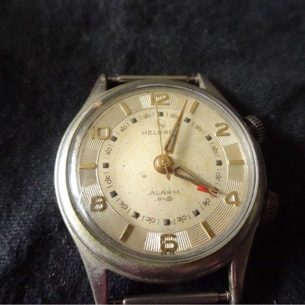 Helbros Vintage Silver and Gold Watch